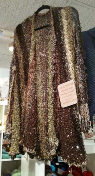 LUCCI Other - Mardi Gras Swing jacket Knitting Kit Gold/Autumn